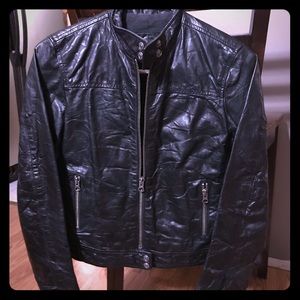Express Leather zip Up jacket